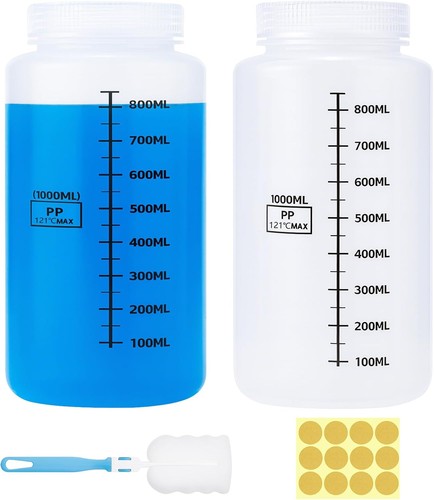 2pcs 1000 flacone - ml, collo