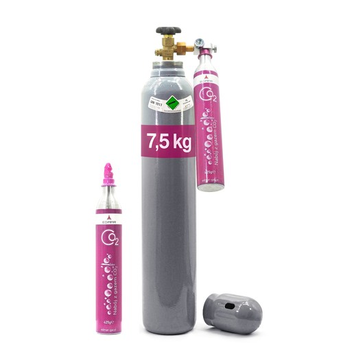 Bottiglia co2 montante - montante, +