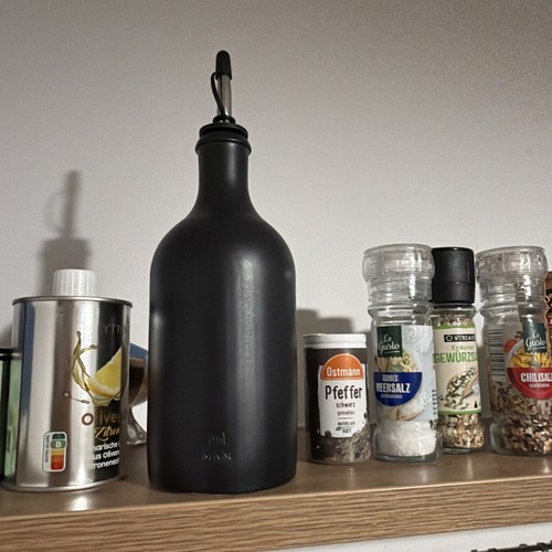 Flacone olio 500 gres nero - 500, ml
